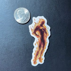 Human torch sticker